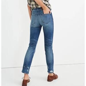 Madewell Petite 26 Slim Straight Jeans Button Front Capsule Staple Wardrobe Fall